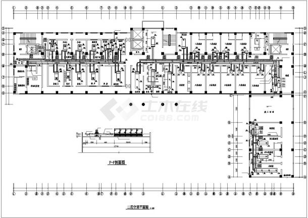 综合小型办公楼空调系统设计施工图（风冷热泵机组）-图二