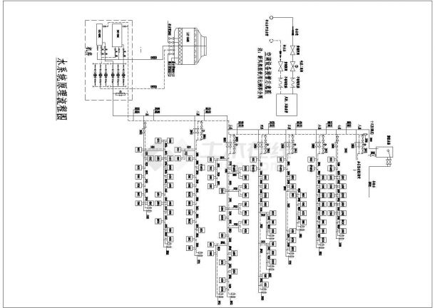 小型行政办公楼空调系统设计施工图（含机房系统）-图二