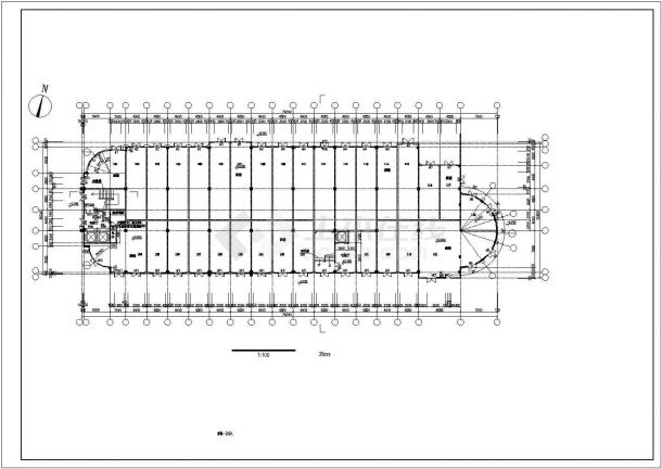 盐城某广场12#楼多层住宅建筑CAD设计施工图-图二