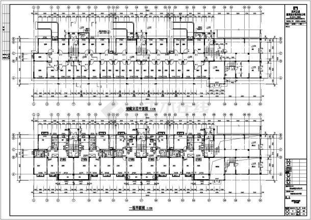 【江苏】淮安某小区多层建筑设计施工图-图二