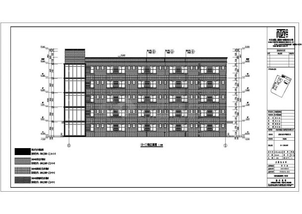 成都某中学五层学生宿舍建筑施工图-图一