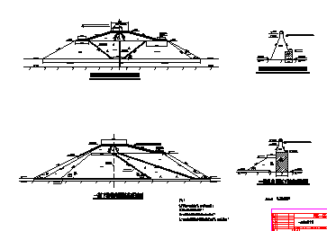 水电站厂房围堰结构施工图(共3张，)