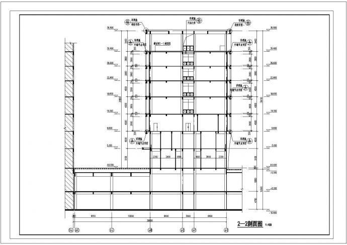 [大型医院]江西25层框剪结构门诊住院楼等全套结构图（含建筑图）_图1