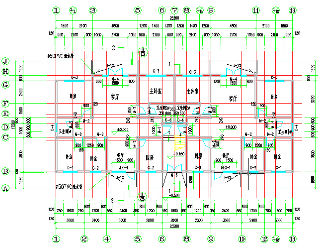 【砚山县】多层砖混砌体结构住宅楼建筑施工图_图1