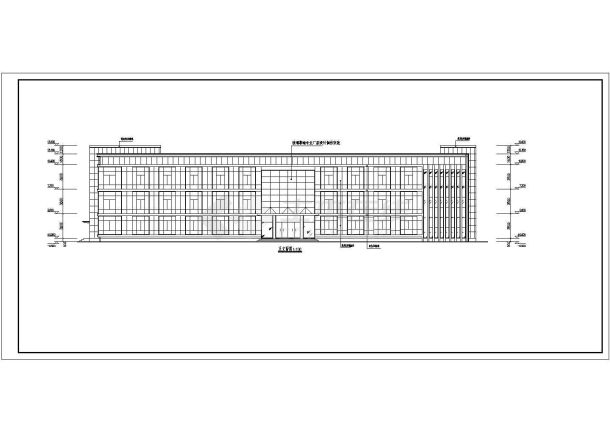某企业三层办公楼建筑设计CAD平面图-图一