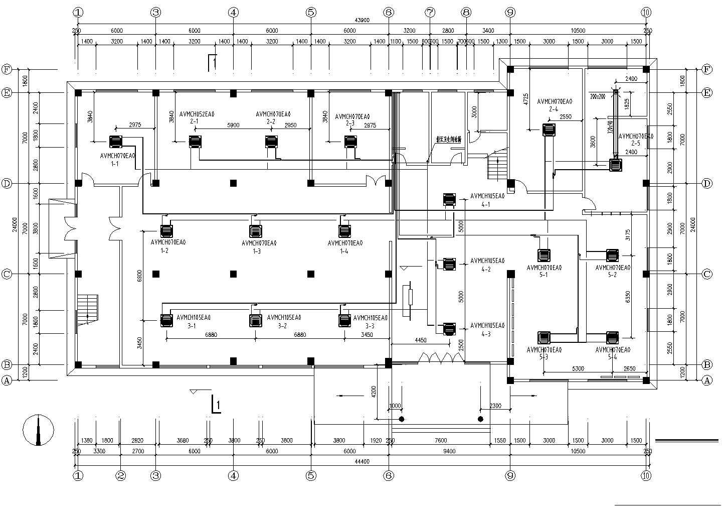 [江苏]商用办公楼空调通风防排烟系统设计施工图