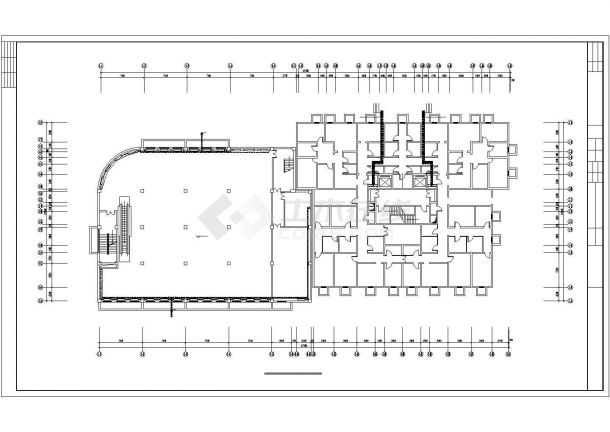 17层商业住宅项目散热器采暖系统设计施工图（对称四户型）-图一