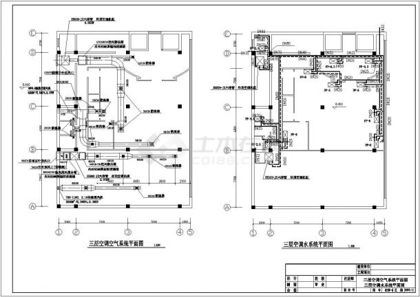 某五层楼饭店空调系统设计施工图纸-图一