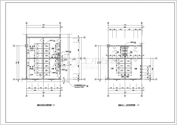 某医院后勤洗涤中心的CAD建筑施工图-图二