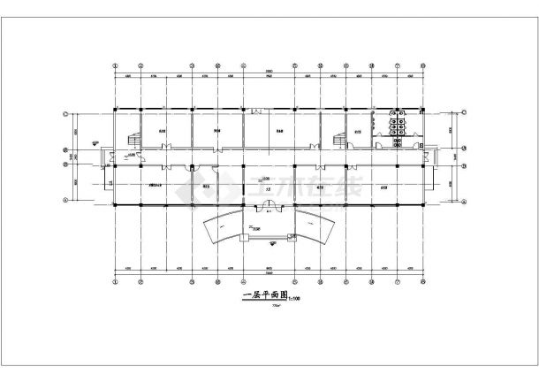 某五层办公楼建筑CAD详图-图二