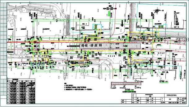 广州地铁工程建筑结构施工方案CAD图-图一