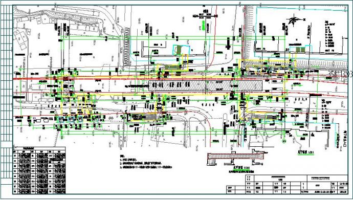 广州地铁工程建筑结构施工方案CAD图_图1