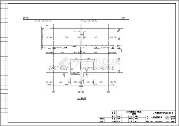 广州地铁工程建筑结构施工方案CAD图-图二