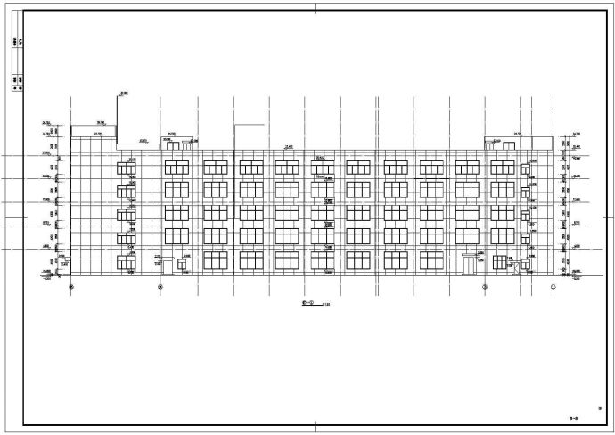 某工厂5层厂房建筑设计CAD施工图_图1