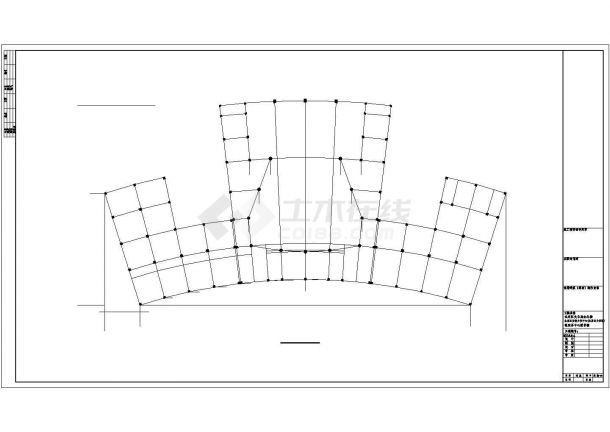 永定区四层文化馆建筑设计CAD施工图-图一