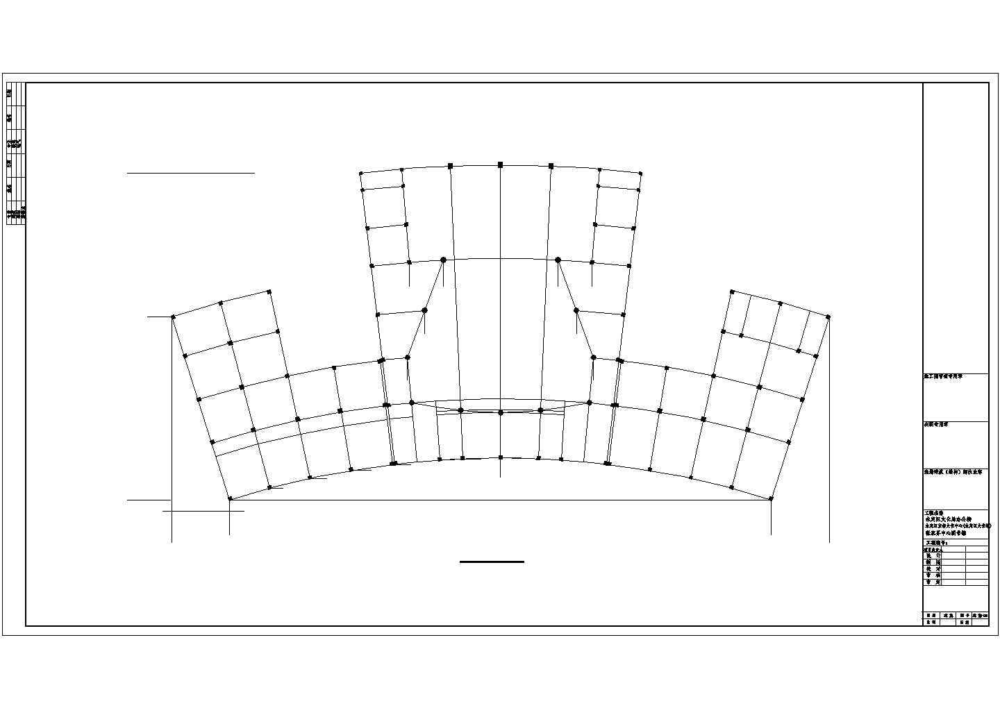 永定区四层文化馆建筑设计CAD施工图