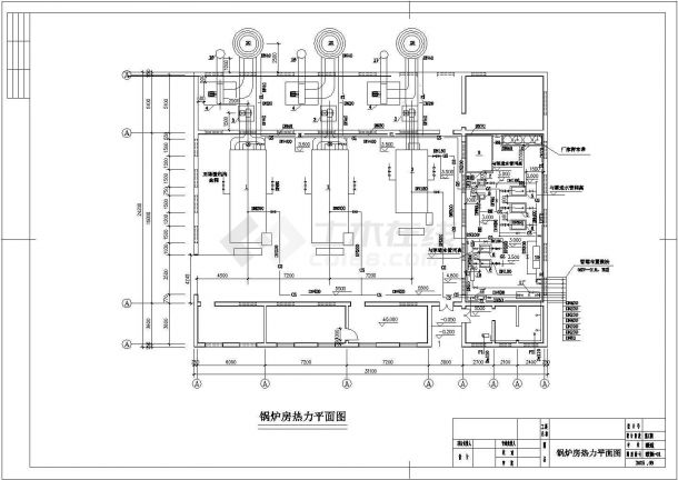 【唐山】某小区锅炉房热力系统设计图-图一