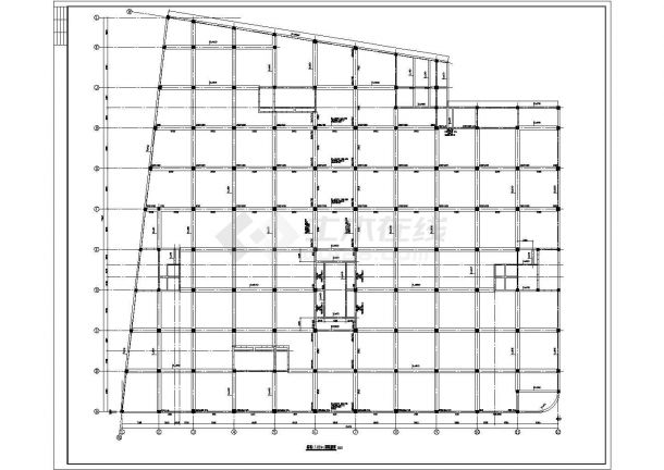 商业中心框架剪力墙结构施工图-图二
