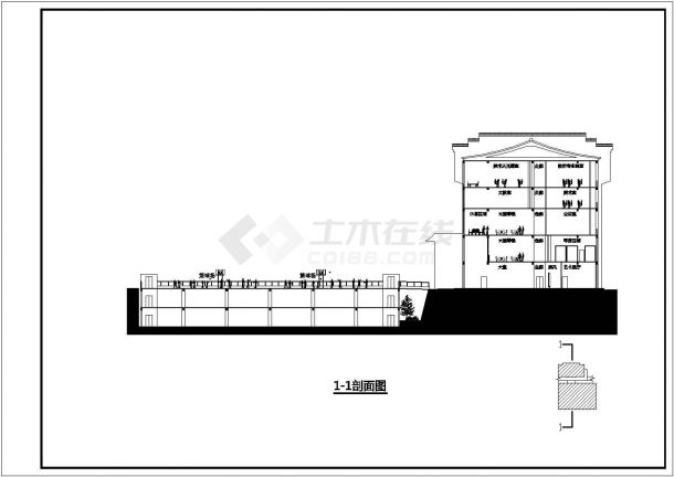 【广东】某学校五层教学艺术楼建筑设计图纸-图二