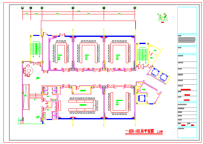 灾后重建会议中心宴会会议室施工图（含效果图片）_图1