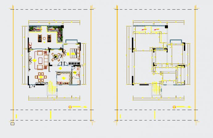 现代风格两层别墅施工图（含效果图）_图1
