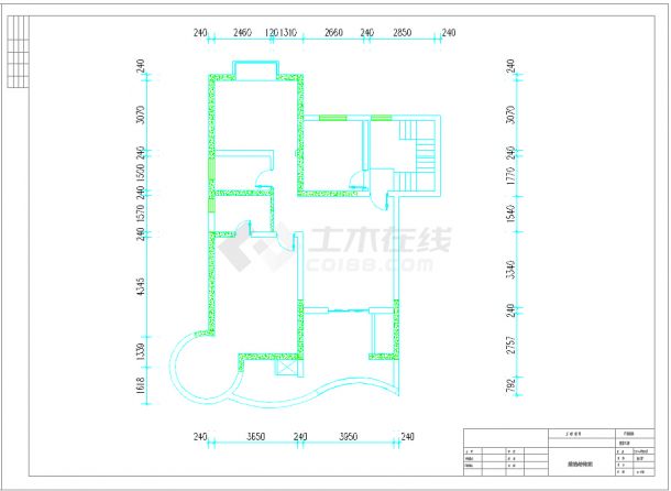 古典美式风格复式住宅样板间施工图（含效果图）-图二