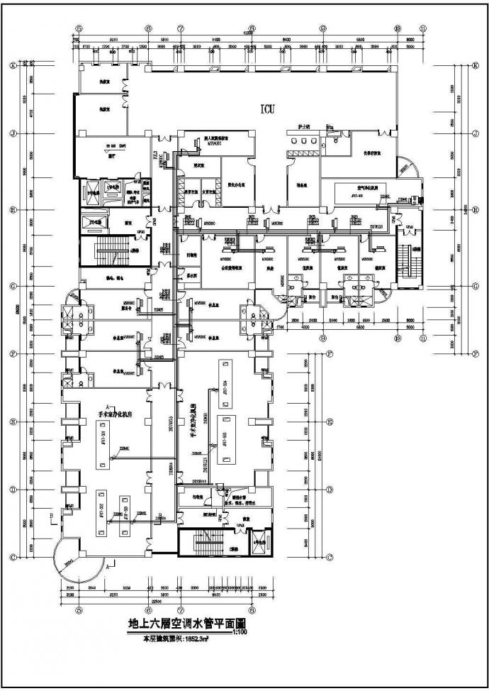 外科大楼空调工程空调系统设计施工图_图1