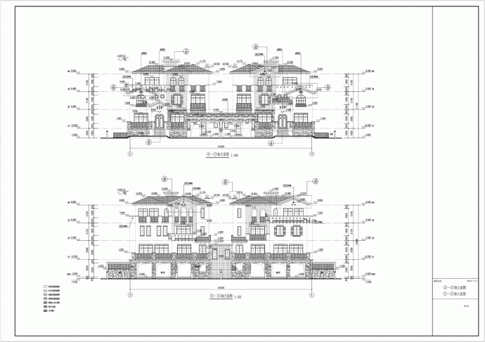 异形柱框架别墅建筑施工图和结构施工图，超详细_图1
