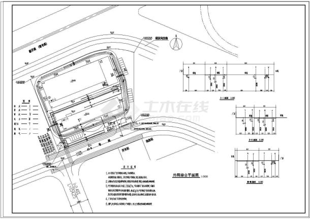 某工厂区综合外网全套设计施工图纸-图二