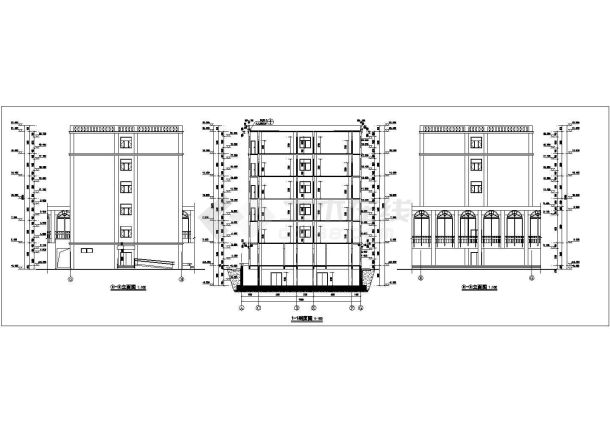 某职工6层宿舍楼建筑施工图-图二