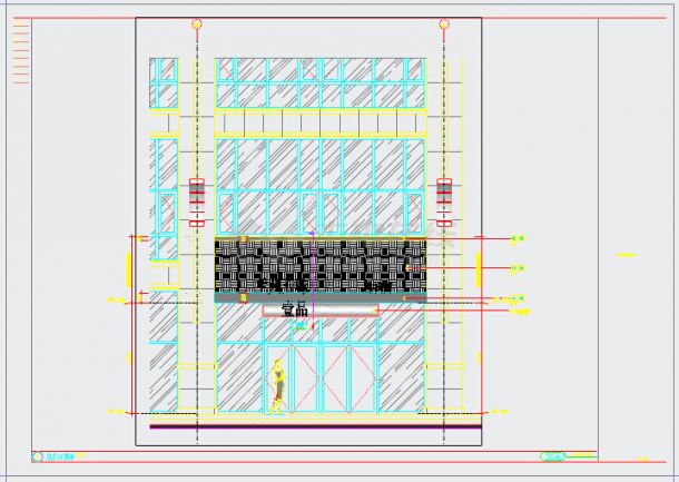 朴实原木风格拉面馆室内CAD施工图（含实景效果图）-图一