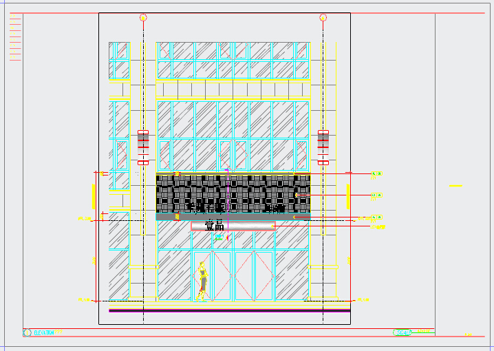 朴实原木风格拉面馆室内CAD施工图（含实景效果图）