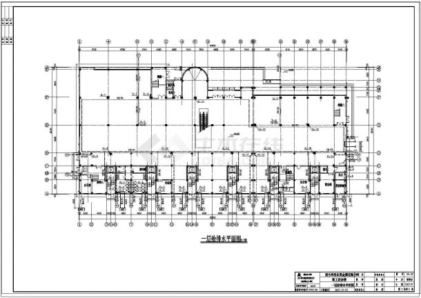【山东】某十层宿舍楼给排水设计图-图二