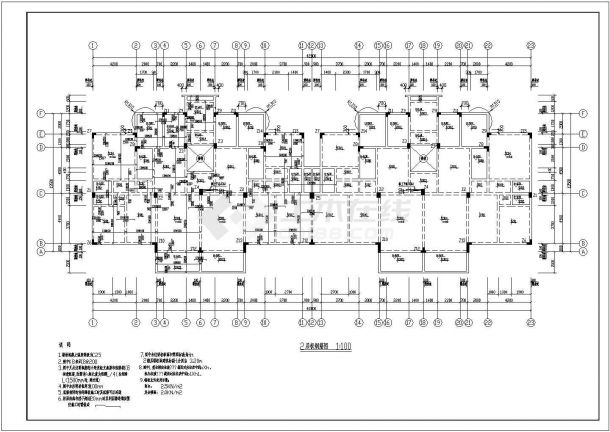 某地区多层住宅建筑图（节点详细）-图二