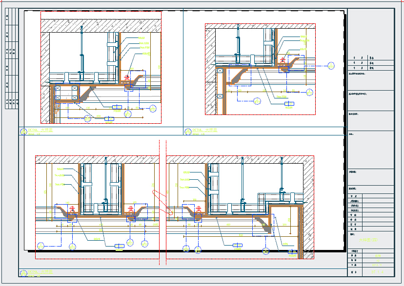 精致简欧设计风格样板房施工图（含高清效果图及材料表）
