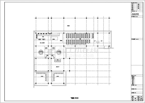 四层框架结构驾校办公楼结构施工图（含建筑图）-图二
