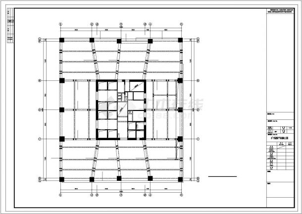 150米框架-核心筒结构施工图-图二