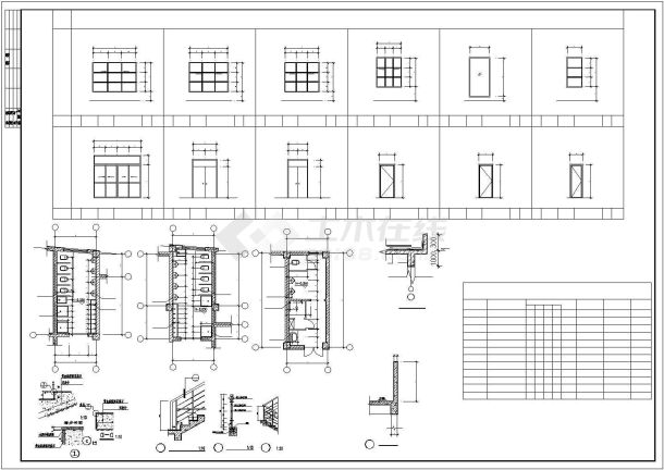 四层框架结构幼儿园结构施工图-图二