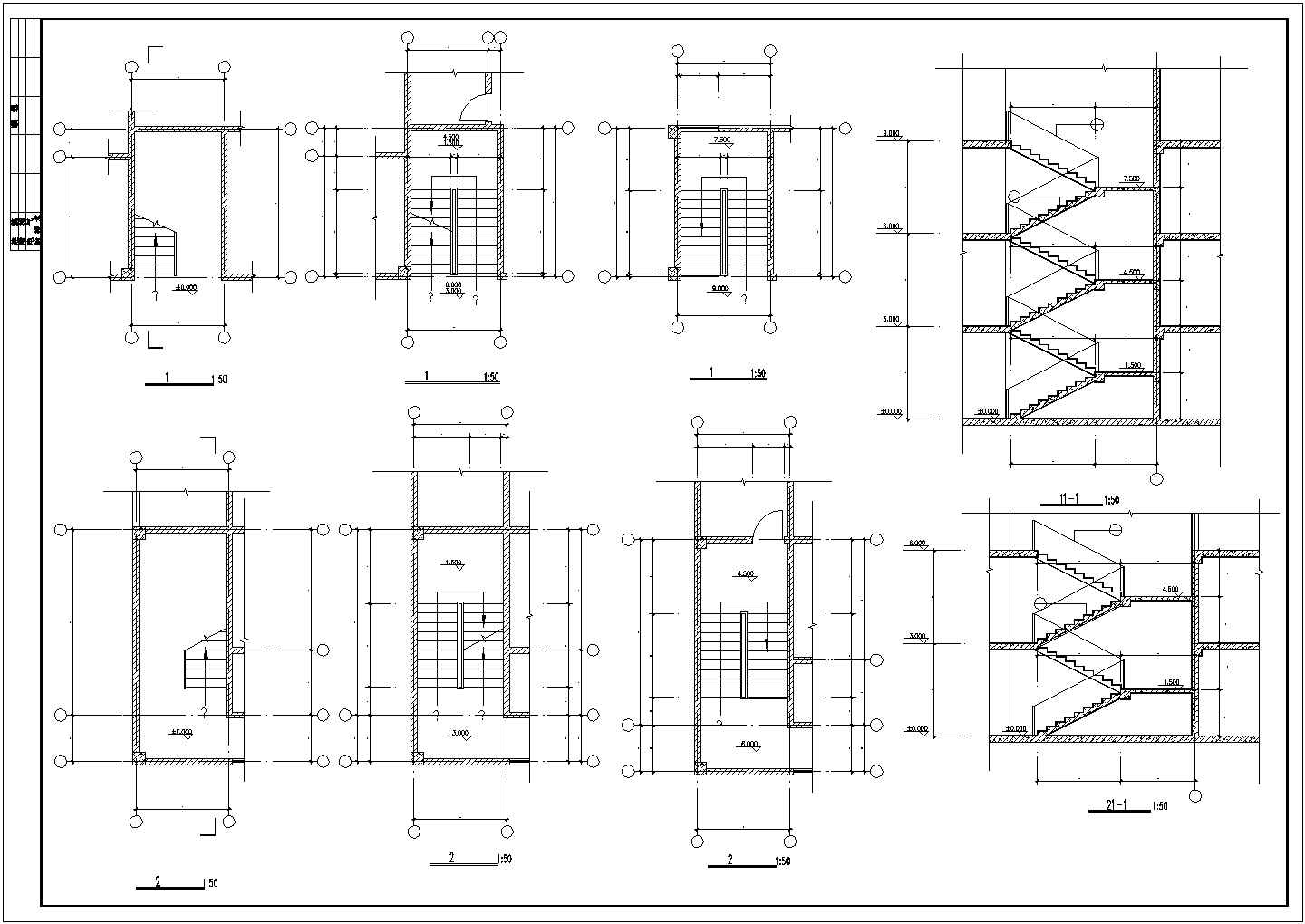 四层框架结构幼儿园结构施工图