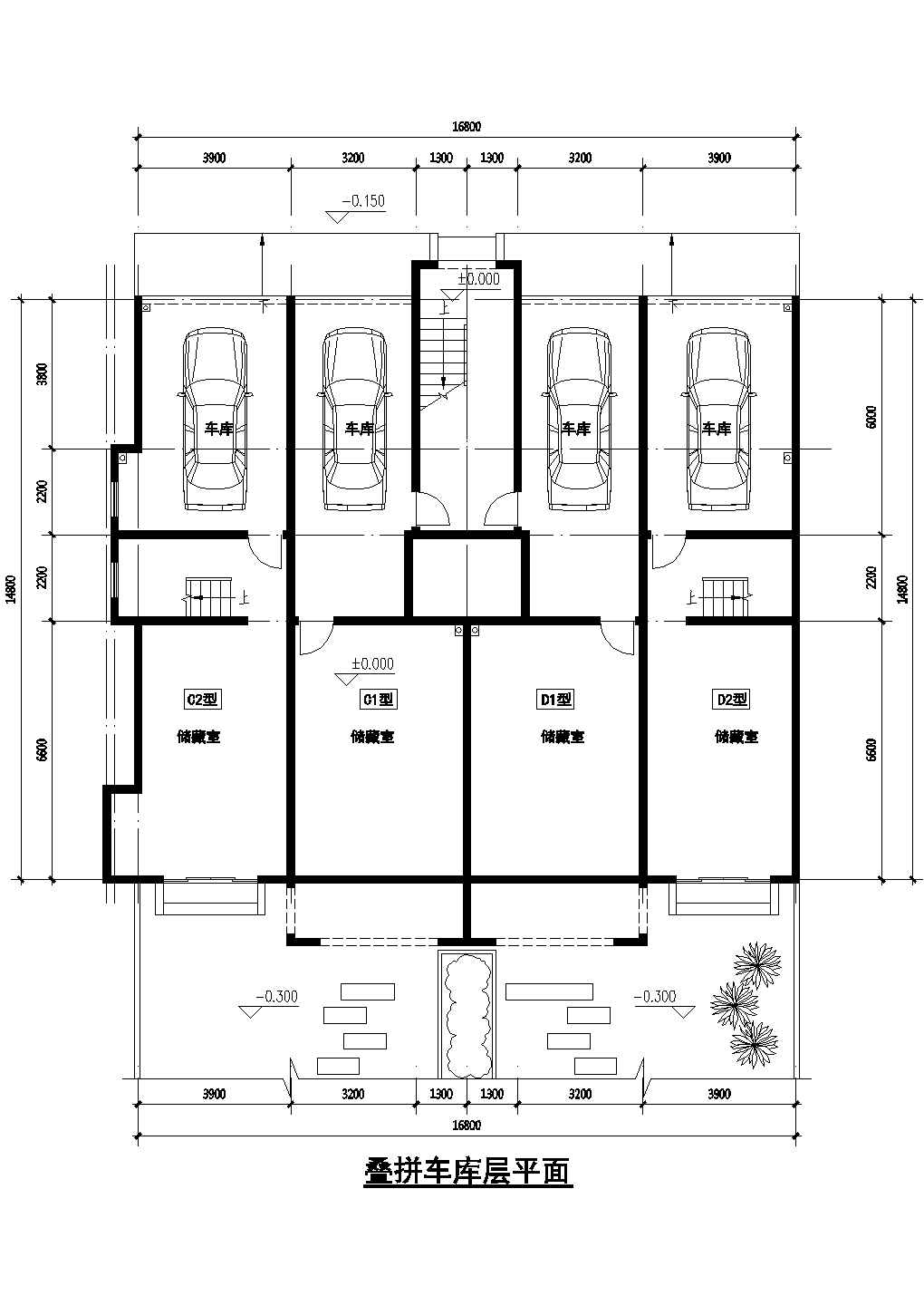 托斯卡纳风格叠拼别墅建筑设计图(含效果图)
