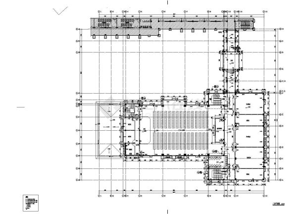 【江苏】某学校五层欧式综合楼建筑施工图-图一