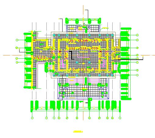 仿古建筑大观楼建筑设计平立面图纸-图二