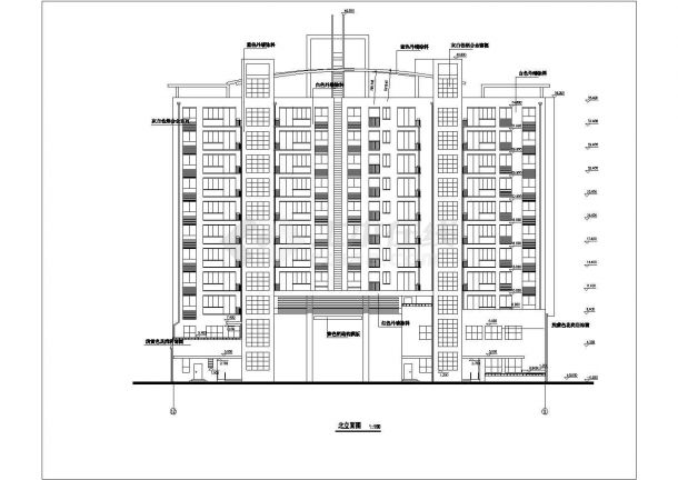 某地高层商住楼建筑图（含设计说明）-图二