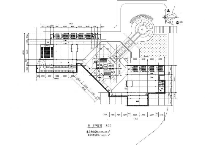 四层小学综合楼楼建筑施工设计方案图_图1