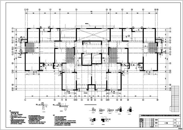 20层剪力墙结构住宅楼结构施工图-图一