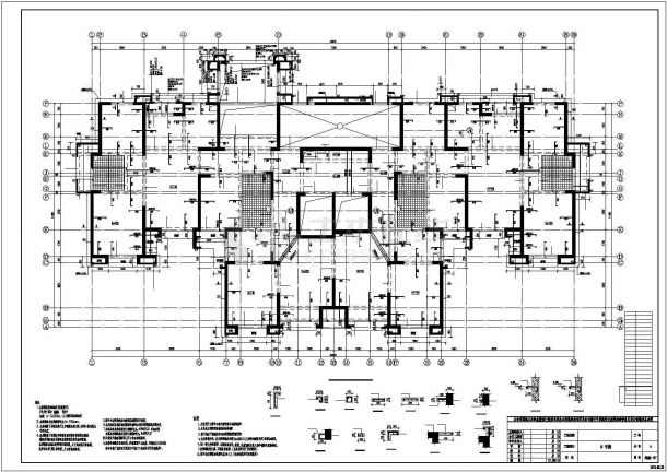 20层剪力墙结构住宅楼结构施工图-图二