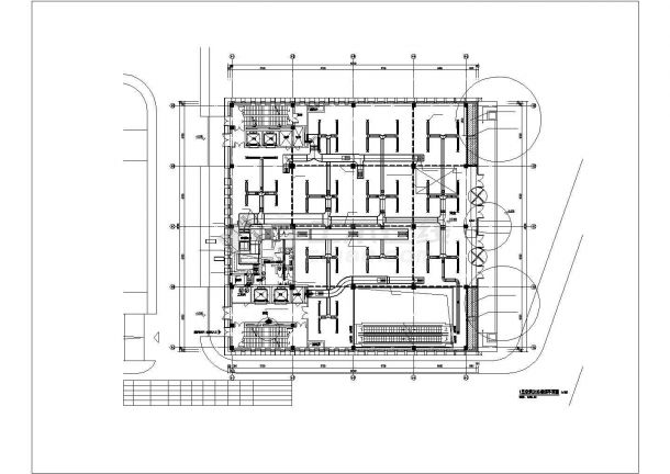 [辽宁]四层商场及车库空调防排烟系统设计施工图-图一