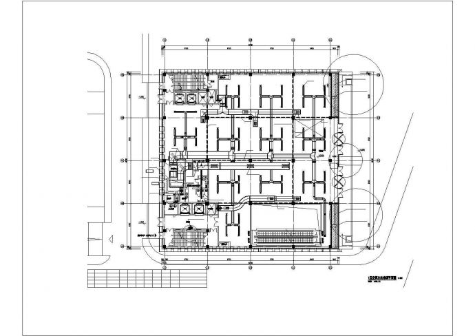 [辽宁]四层商场及车库空调防排烟系统设计施工图_图1