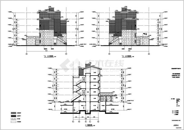 【江苏】万科某项目住宅楼建筑设计图纸-图二