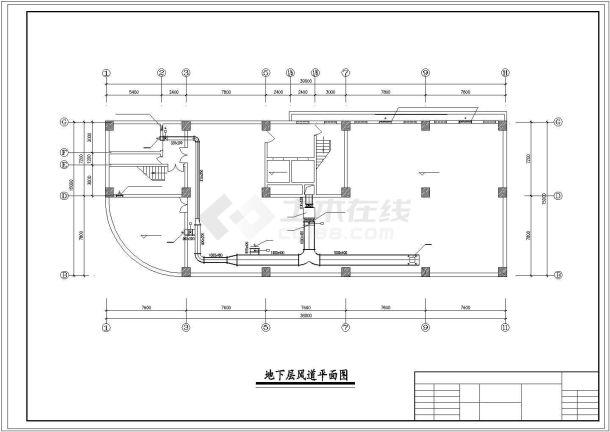 某二十层高级办公楼空调设计施工图纸-图一